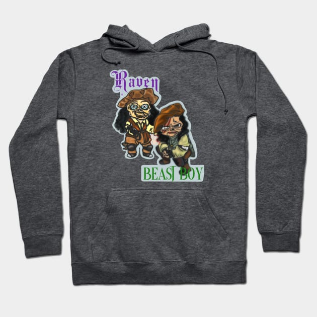 Raven & Beast Boy of The Gauntlet! Hoodie by DokKaeBi Studios